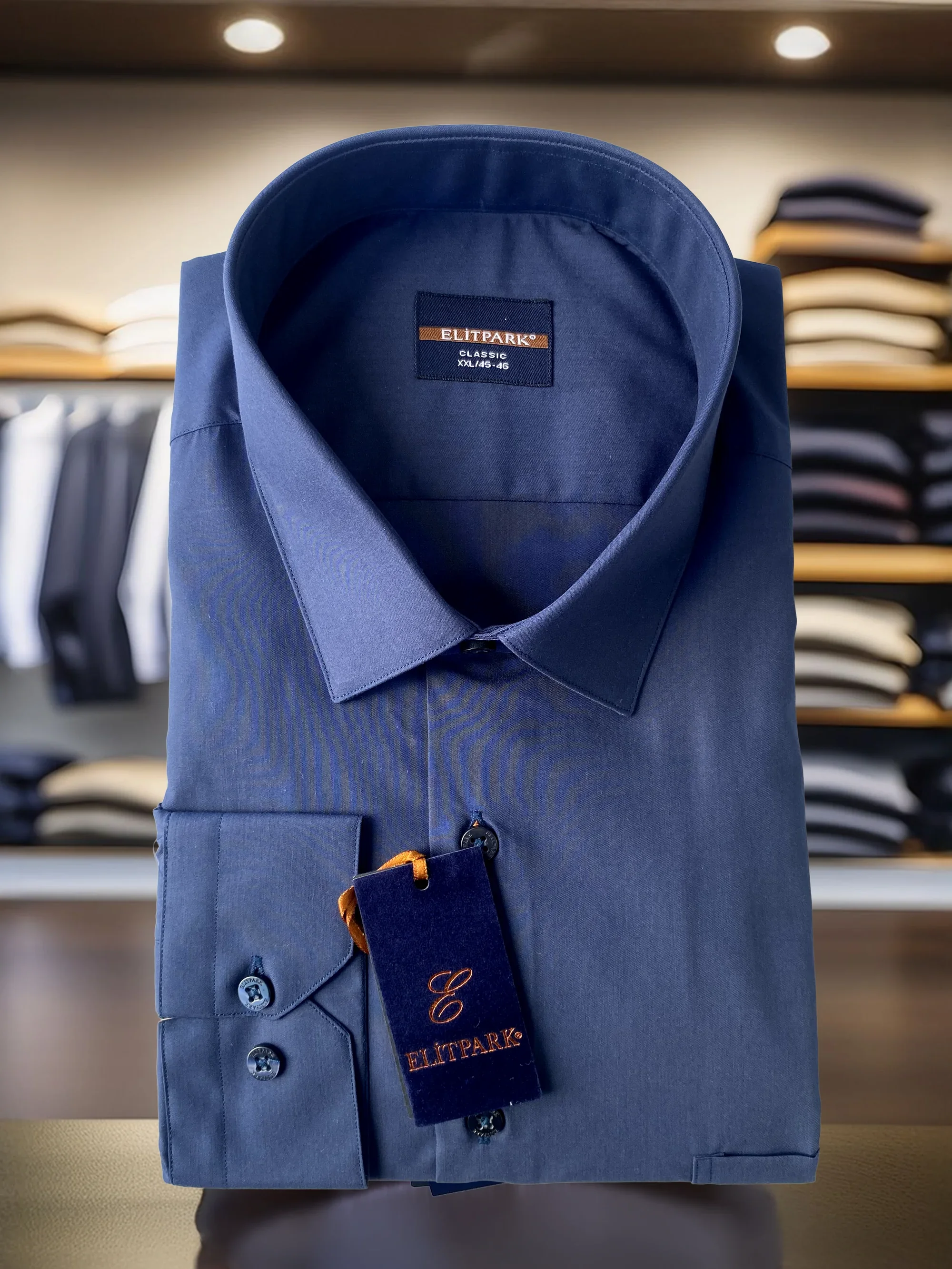 Battal Beden Düz Renk  Pamuklu Erkek Gömlek